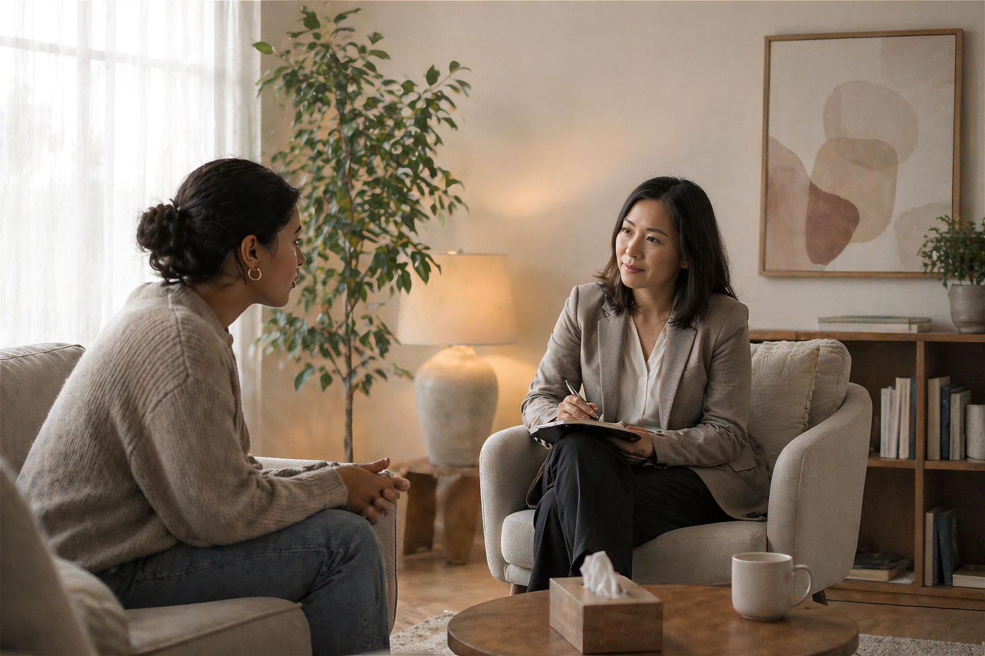 Specialized programs visual representing structured therapy, assessment, and workplace support.